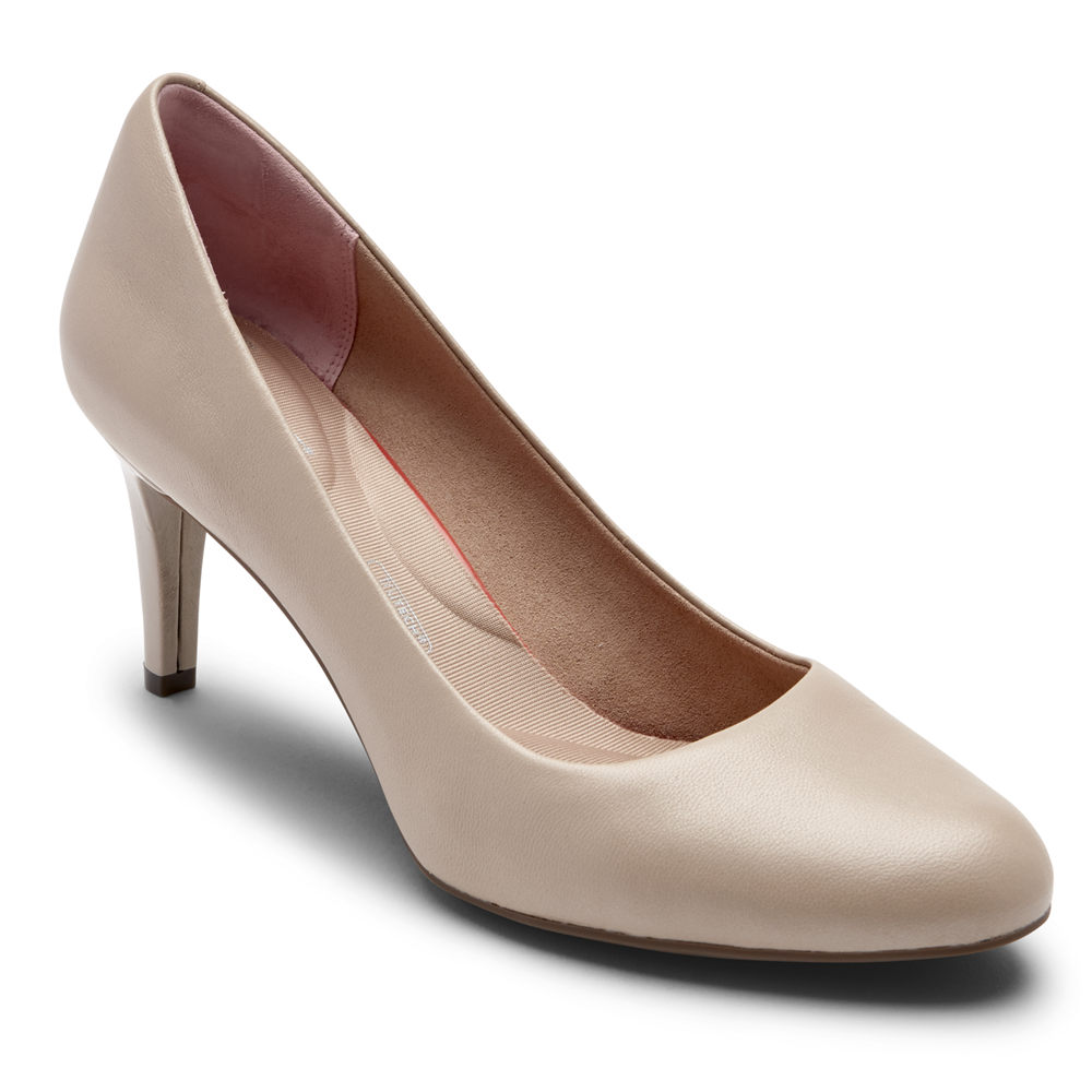 Zapatos De Tacones Rockport Mujer Mexico - Total Motion Arabella Beige - TMGKN1724